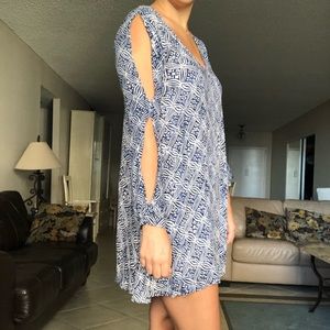 Blue ASTR printed dress From Nordstrom